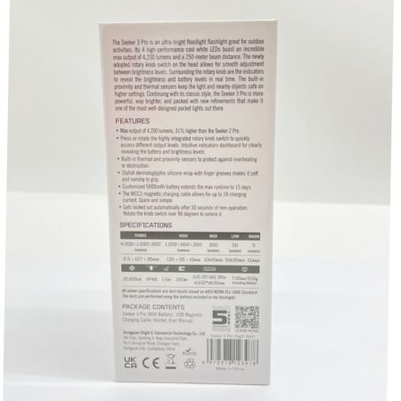  OLIGHT Seeker 3 Pro 懐中電灯 LED懐中電灯 ハンディライト 作業灯 4200ルーメン