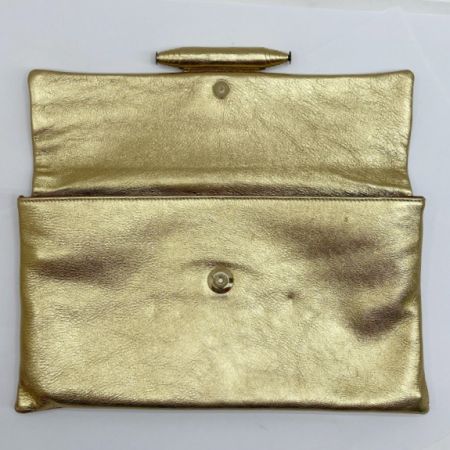  IL BISONTE イルビゾンテ クラッチバッグ ゴールド