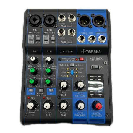  YAMAHA ヤマハ ミキシングコンソール コード無し MG06X アナログミキサー