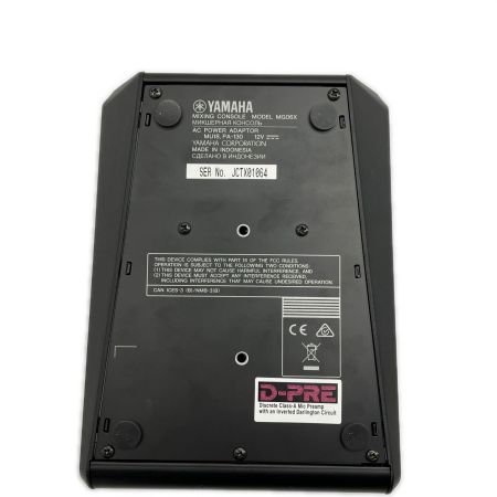  YAMAHA ヤマハ ミキシングコンソール コード無し MG06X アナログミキサー