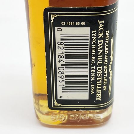  JACK DANIEL'S ジャックダニエル MASTER DISTILLER 50ml 45% 未開栓