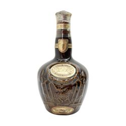 ◆◆ ROYAL SALUTE(CHIVAS REGAL) ロイヤルサルート スコッチ ウィスキー 700ml 箱無 21年 43％ 茶陶器 Nランク 未開栓
