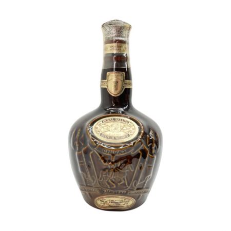  ROYAL SALUTE(CHIVAS REGAL) ロイヤルサルート スコッチ ウィスキー 700ml 箱無 21年 43％ 茶陶器 未開栓