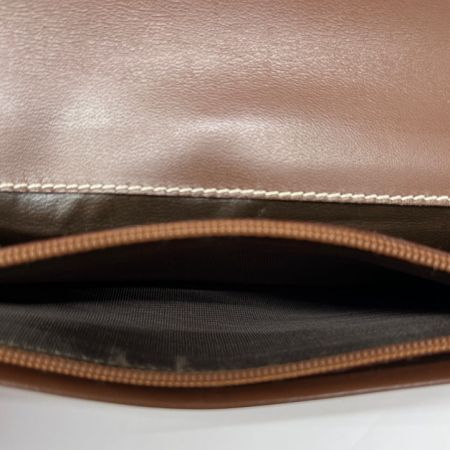  HUNTING WORLD ハンティングワールド 二つ折り 長財布 キャンバス レザー カーキ×ブラウン