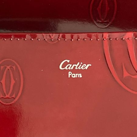  Cartier カルティエ 二つ折り財布 ハッピーバースデー レッド