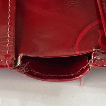  Cartier カルティエ 二つ折り財布 ハッピーバースデー レッド