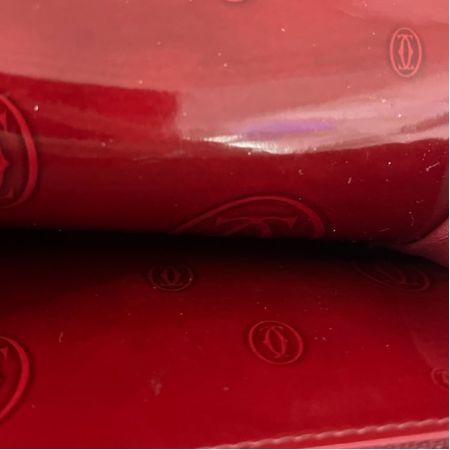  Cartier カルティエ 二つ折り財布 ハッピーバースデー レッド