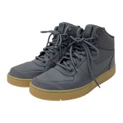 ◆◆ NIKE ナイキ コート ボロー MID ハイカットスニーカ 27.0cm US9 AA0547-001 グレー Bランク