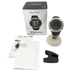  ShotNavi ゴルフGPSウォッチ　ショットナビ 電源ケーブル欠品 W1 Evolve ブラック Bランク