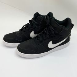 ◆◆ NIKE ナイキ ハイカット スニーカー コートバーロウミッド 27cm 838938-010 ブラック Aランク