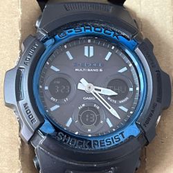 ◆◆ CASIO カシオ G-SHOCK 腕時計 電波ソーラー デジアナ  AWG-M100A Bランク