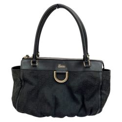 ◆◆ GUCCI グッチ ハンドバッグ GG 189831 ブラック Dランク