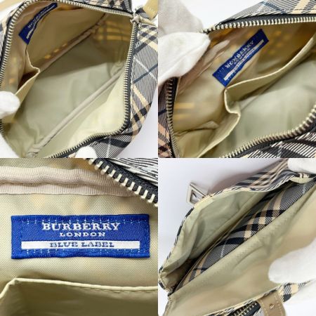  BURBERRY BLUE LABEL バーバリーブルーレーベル バッグ ショルダーバッグ 黒/ベージュ