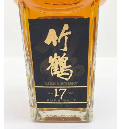 【北海道内限定発送】 NIKKA WHISKY ウィスキー 竹鶴 17年 43％ ピュアモルト 700ml 箱無 未開栓