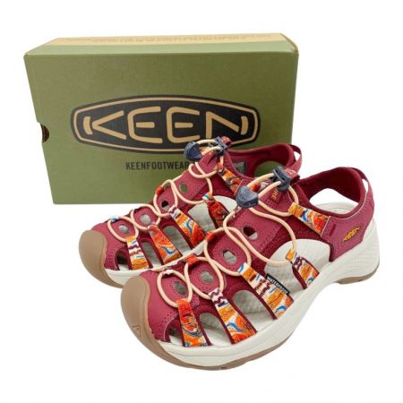  KEEN キーン レディース サンダル US6.5 23.5cm  1026049 レッド