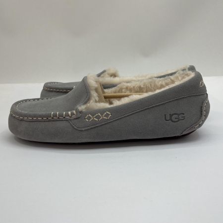  UGG アグ モカシン ANSLEY 24cm US7 箱付 21505 ライトグレー