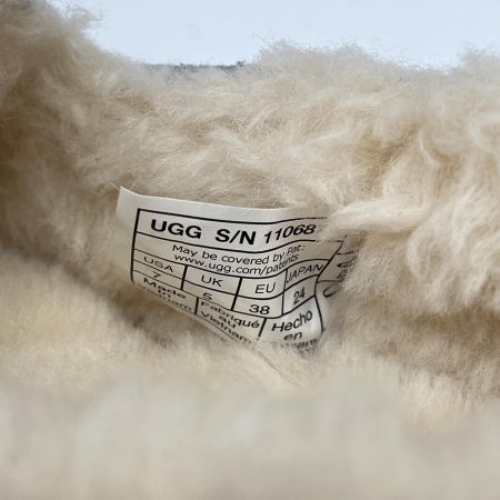  UGG アグ モカシン ANSLEY 24cm US7 箱付 21505 ライトグレー