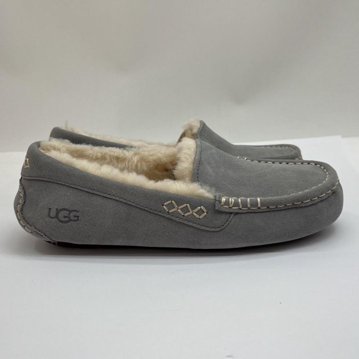 UGG アグ モカシン ANSLEY 24cm US7 箱付 21505 ライトグレー - 中古靴