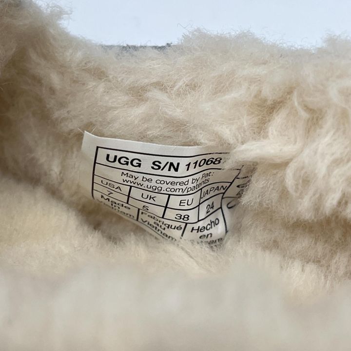 UGG アグ モカシン ANSLEY 24cm US7 箱付 21505 ライトグレー - 中古靴