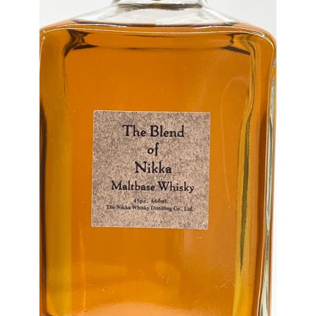 【北海道内限定発送】 NIKKA WHISKY ニッカウイスキー the blend of nikka ウィスキー ジャパニーズ 45度 660ml  未開栓