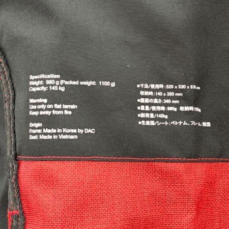  Helinox ヘリノックス アウトドアチェア HOME DECO & BEACH ﾁｪｱﾜﾝ レッド