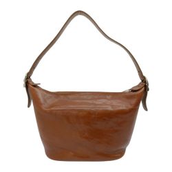 ◆◆ HIROFU ヒロフ バッグ ハンドバッグ　レザー キャメル Bランク