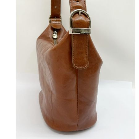  HIROFU ヒロフ バッグ ハンドバッグ　レザー キャメル