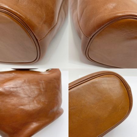  HIROFU ヒロフ バッグ ハンドバッグ　レザー キャメル