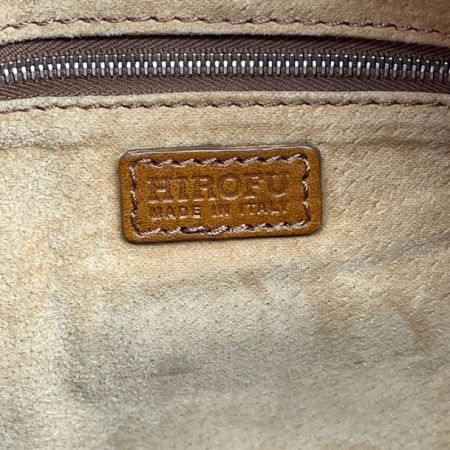  HIROFU ヒロフ バッグ ハンドバッグ　レザー キャメル