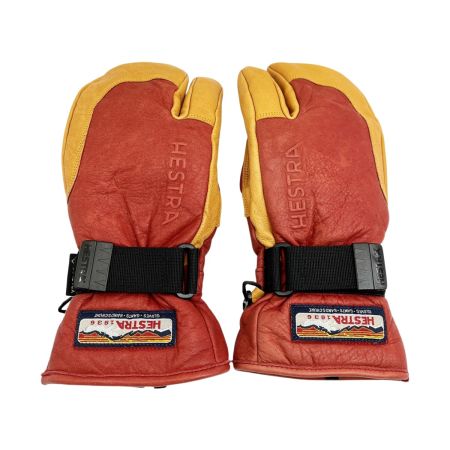  HESTRA へストラ グローブ サイズ5 スキー スノーボード ウィンター用品 赤/茶