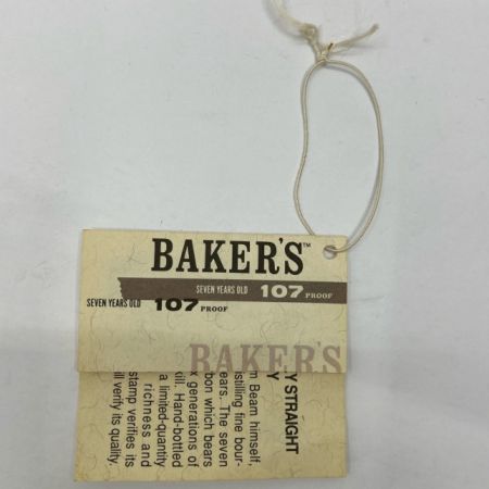  james b.beam BAKER'S ベイカーズ バーボン ウイスキー 7年 オールド 未開栓