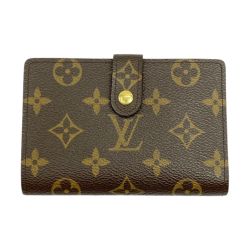 ◆◆ LOUIS VUITTON ルイヴィトン モノグラム ポルトモネ・ビエ ヴィエノワ 2つ折り財布 M61663 ブラウン Bランク