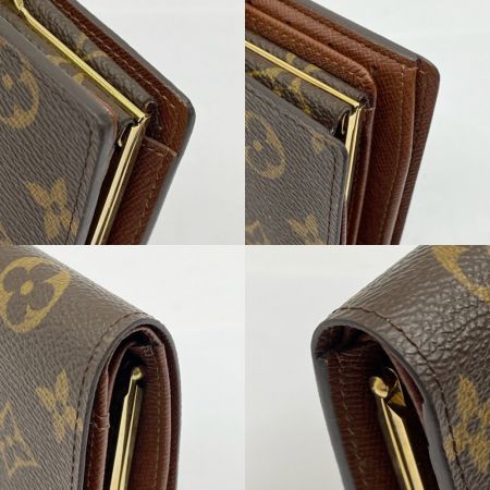  LOUIS VUITTON ルイヴィトン モノグラム ポルトモネ・ビエ ヴィエノワ 2つ折り財布 M61663 ブラウン