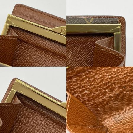  LOUIS VUITTON ルイヴィトン モノグラム ポルトモネ・ビエ ヴィエノワ 2つ折り財布 M61663 ブラウン