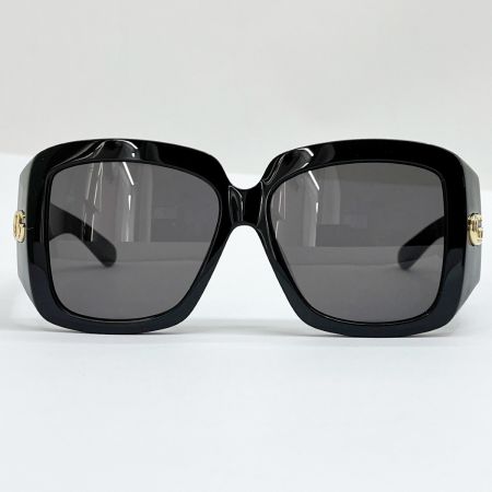  GUCCI グッチ スクエアフレーム サングラス キズ有り GG1402SA 001 55/15-135 M ブラック