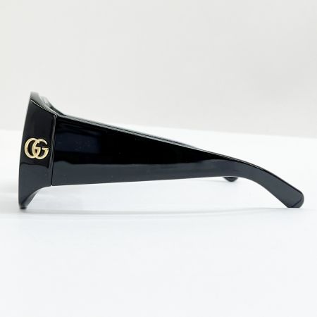  GUCCI グッチ スクエアフレーム サングラス キズ有り GG1402SA 001 55/15-135 M ブラック