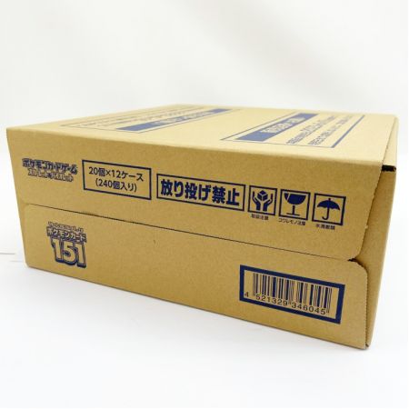  ポケモンカード ポケカ 151 １カートン 20個×12ケース(２４０個入り)