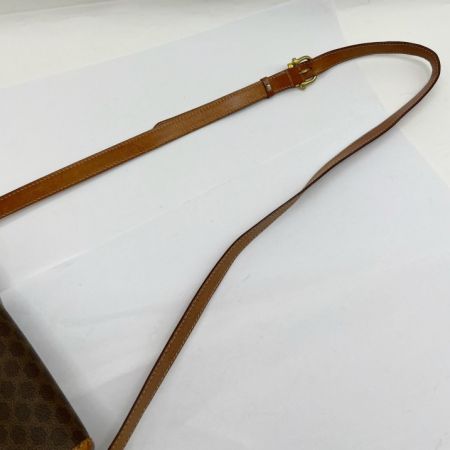  CELINE セリーヌ ショルダーバッグ マカダム オールド DM91 ブラウン