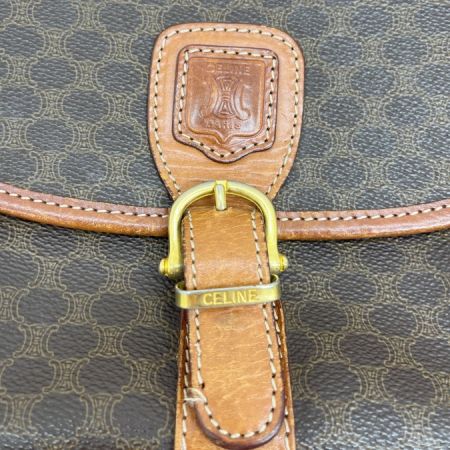  CELINE セリーヌ ショルダーバッグ マカダム オールド DM91 ブラウン