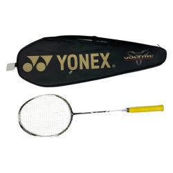 ◆◆ YONEX ヨネックス バドミントン ラケット VOLTRIC  FORCE グレー×白×緑 Aランク