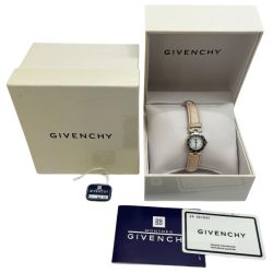 ◆◆ GIVENCHY ジバンシー 腕時計 レディース シェル文字盤 REG 99773249 ホワイト x ライトピンク Bランク