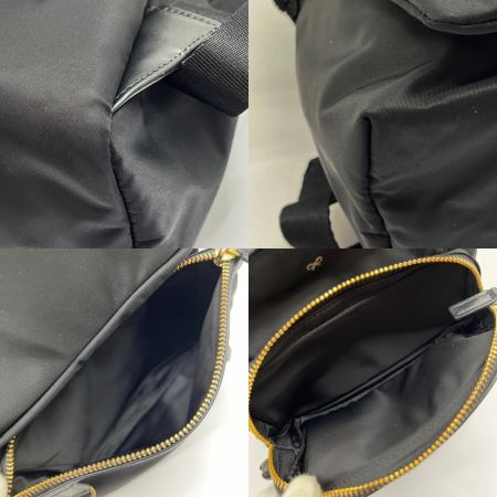  ANYA HINDMARCH マルチポケット バックパック ブラック