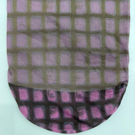  CHANEL シャネル 靴下 ソックス 透け ピンク×カーキ x カーキ