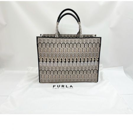  FURLA フルラ バッグ トートバッグ オポチュニティ アイボリーXブラック