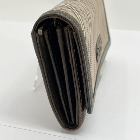  BURBERRY BLUE LABEL バーバリーブルーレーベル 長財布 チェック ベージュ x ライトピンク