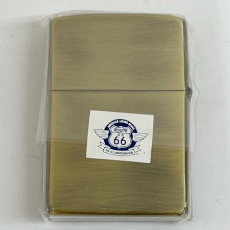 ZIPPO ルート66 ROUTE66 トリッキーバージョン LIMITED EDITION ジッポ ゴールド｜中古｜なんでもリサイクルビッグバン