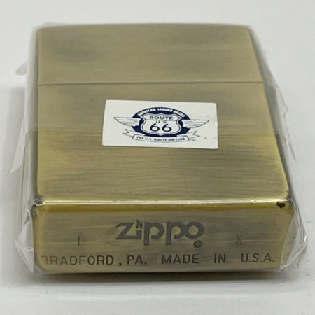 ZIPPO ルート66 ROUTE66 トリッキーバージョン LIMITED EDITION ジッポ ゴールド｜中古｜なんでもリサイクルビッグバン