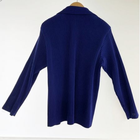  ISSEY MIYAKE イッセイミヤケ ジャケット プリーツジャケット ブルー