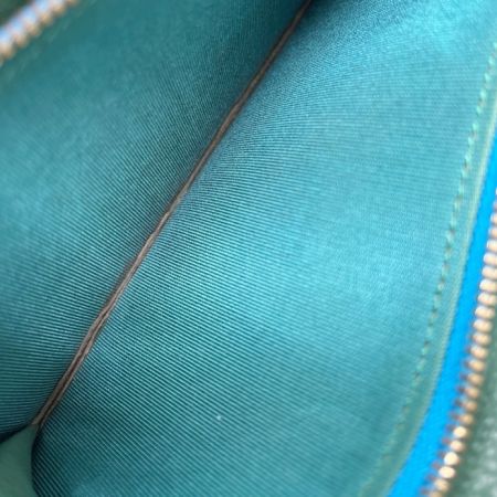  CIVINILE チビナイル 長財布 ラウンドファスナー クロコダイル スカイブルー