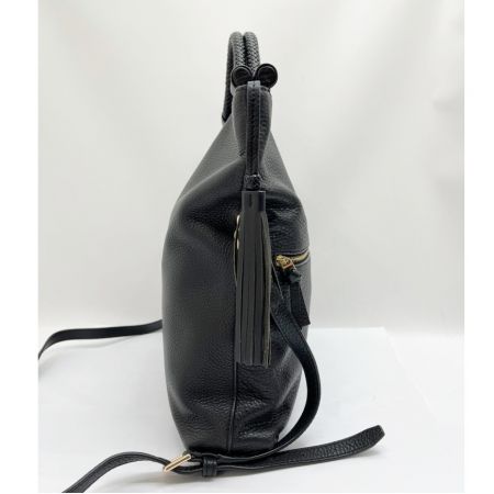  TORY BURCH トリーバーチ 2WAYバッグ ショルダーバッグ タッセル付 ブラック